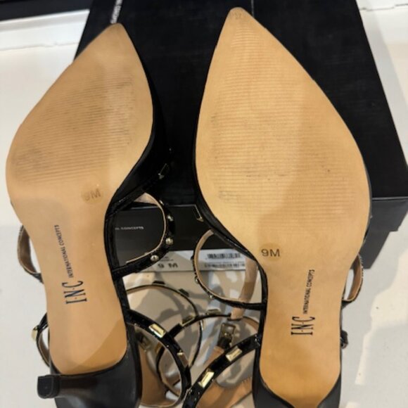 INC International Concepts Black Studded Heels - Picture 10 of 11